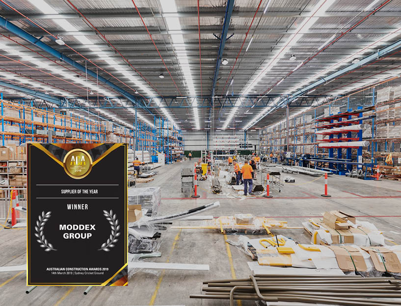 Supplier of the year 2019 two lines award title