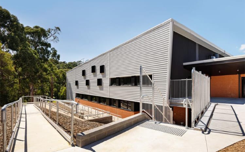 An accessibility ramp at an Australian school