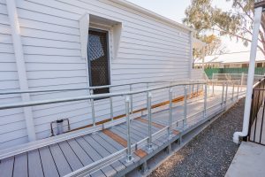 Moddex Ezibilt ramp installed at Blackall social housing project as part of QLD Government MMC program