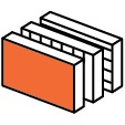 Selection of three material types
